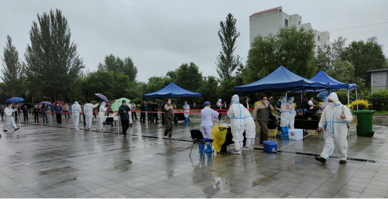 筑牢疫情防控安全防线&mdash;&mdash;物产北川物流园区开展核酸检测