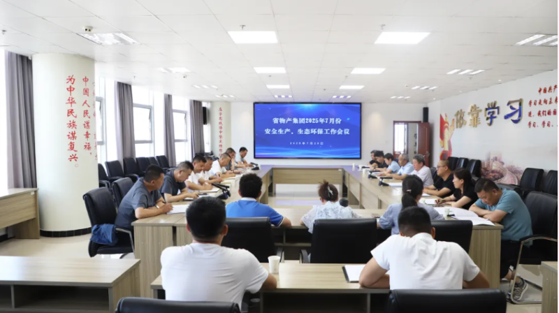 ok138cn太阳集团古天乐召开2025年7月份安全生产、生态环保工作会议